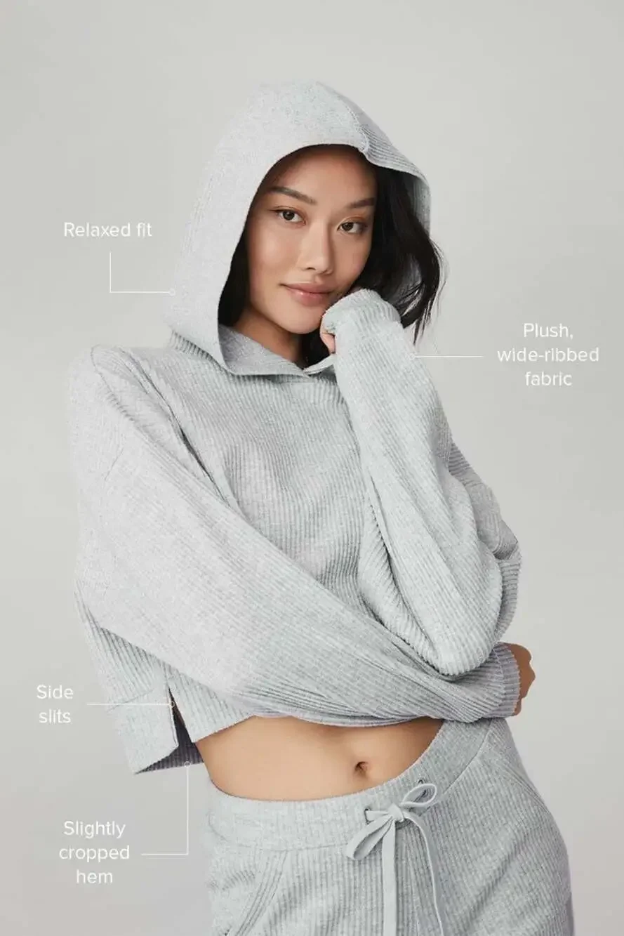 Alo Yoga Muse Hoodie in Athletic Heather Grey